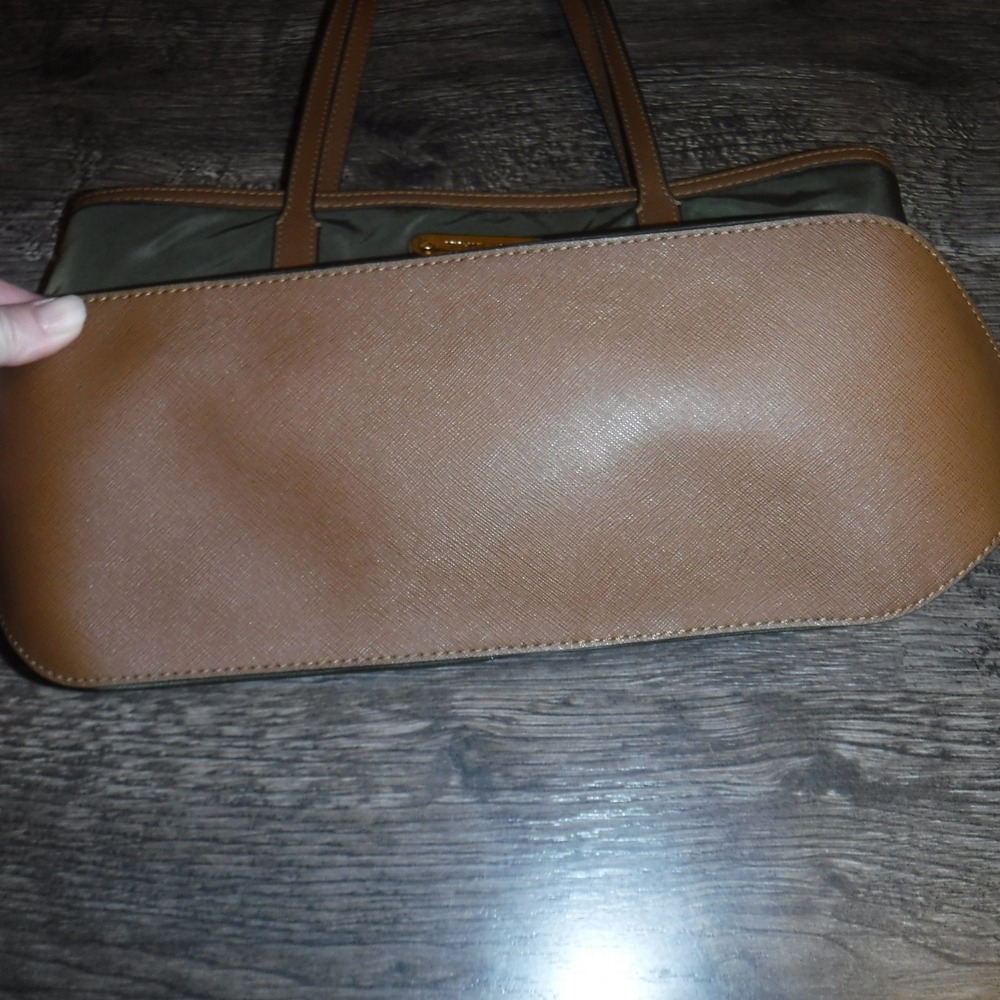 Michael Kors Tote Bag Olive Green‎ Shoulder Bag Zip Pockets Designer - Picture 5 of 10